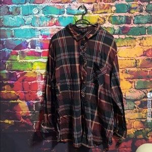 Plaid Red Button Down Shirt by Rue21 +